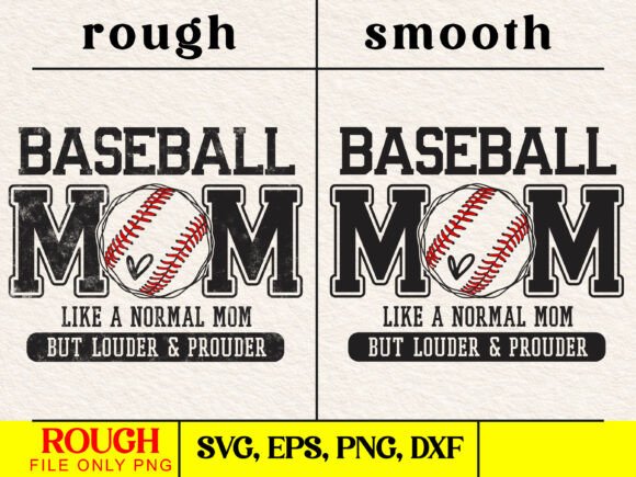 Baseball Mom SVG: Distressed Graphics for Crafts