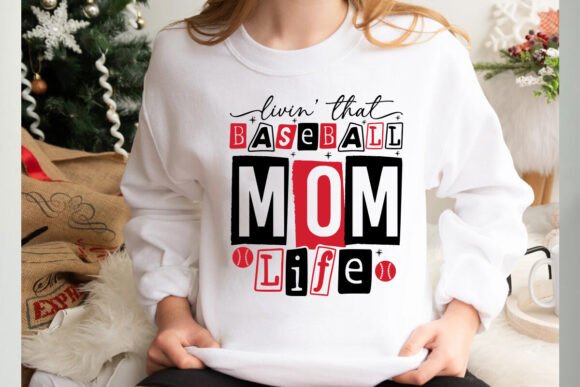 Baseball Mom SVG & PNG: Graphics for T-Shirt Designs