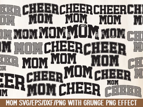 Cheer Mom Jersey Bundle: Graphics for T-Shirt Designs