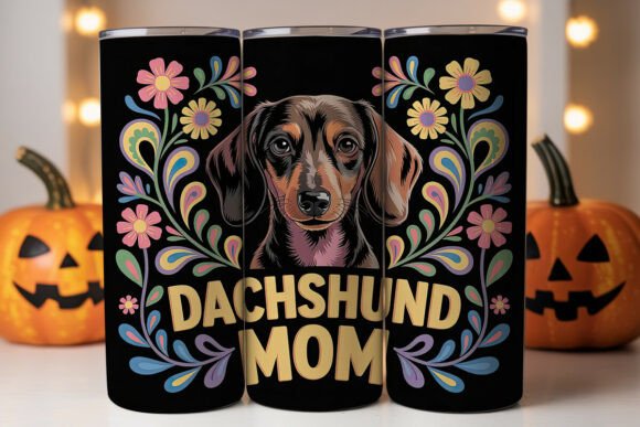 Dachshund Mom Wrap: Fresh Graphics for Tumbler Wraps