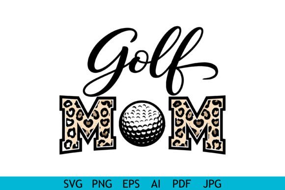 Golf Mom SVG: Bold Graphics for Crafts