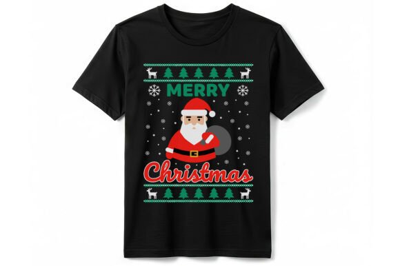 Meowy Christmas Cat Graphics for T-Shirt Designs