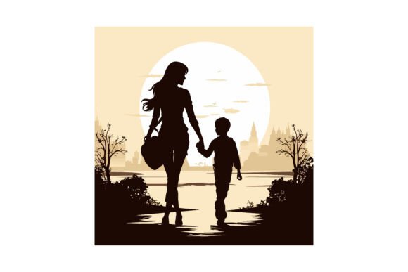 Mom & Child SVG: Premium Graphics and Illustrations