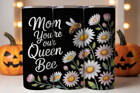 Mom Queen Bee Graphics for Tumbler Wraps Review