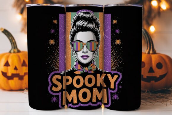 Spooky Mom Tumbler Wrap: Graphics for Branding