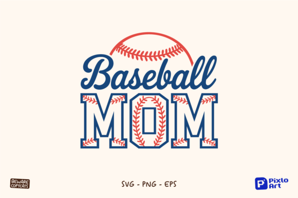 Stitched Baseball Mom SVG: Graphics for Crafts