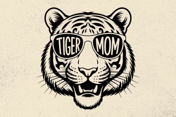 Tiger Mom Graphics for Crafts & Branding